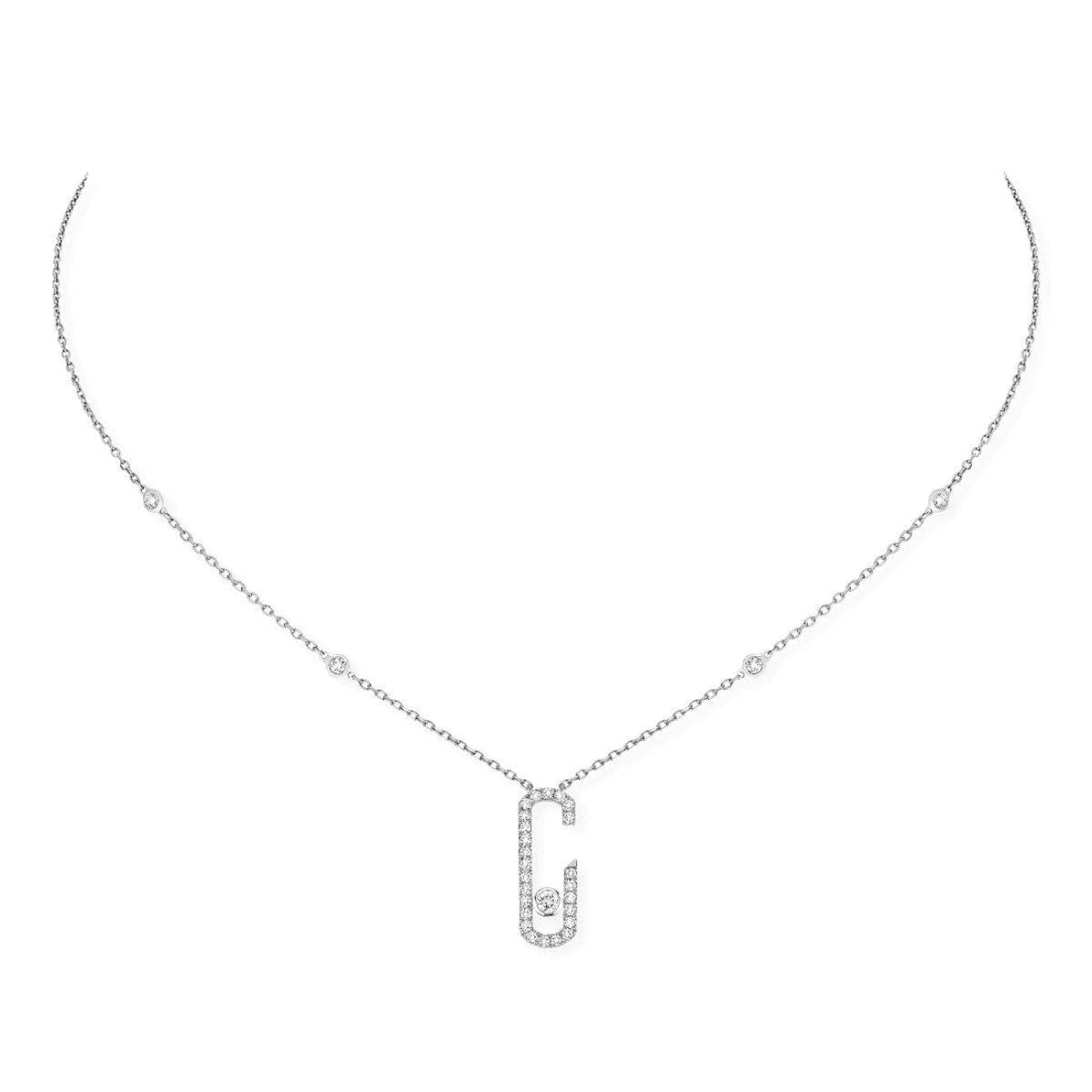Messika Jewelry - Move Addiction Pavé Diamond Necklace 6814 | Manfredi Jewels