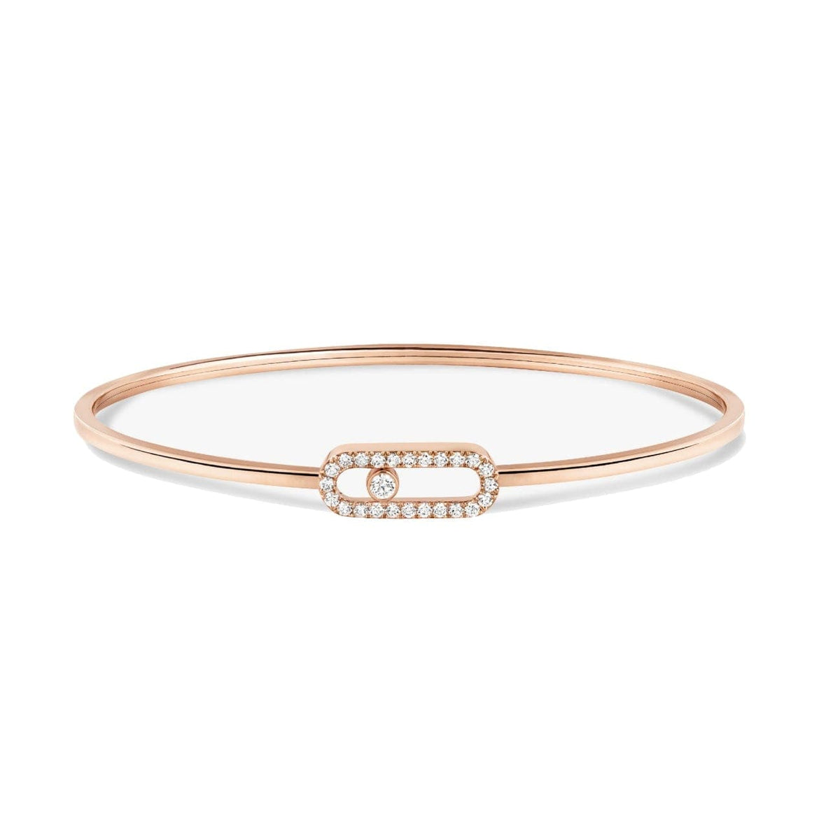 Messika Jewelry - MOVE UNO PAVÉ FLEX BANGLE MM - SIZE L | Manfredi Jewels
