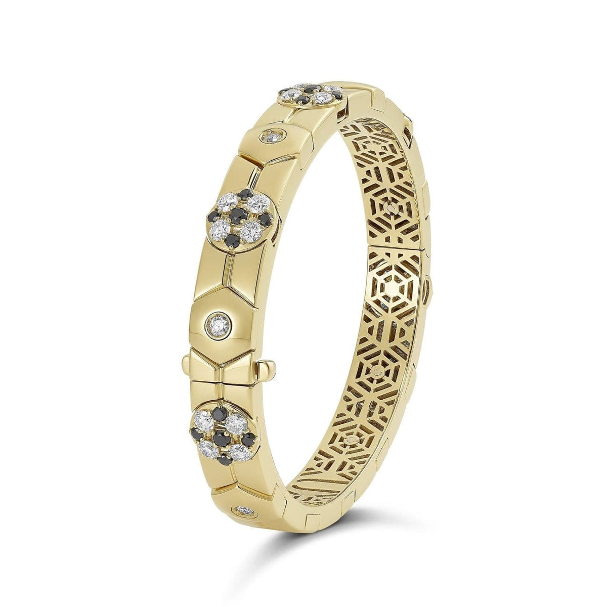 Miseno Jewelry - Baia Sommersa Bracelet - White and Black Diamonds | Manfredi Jewels