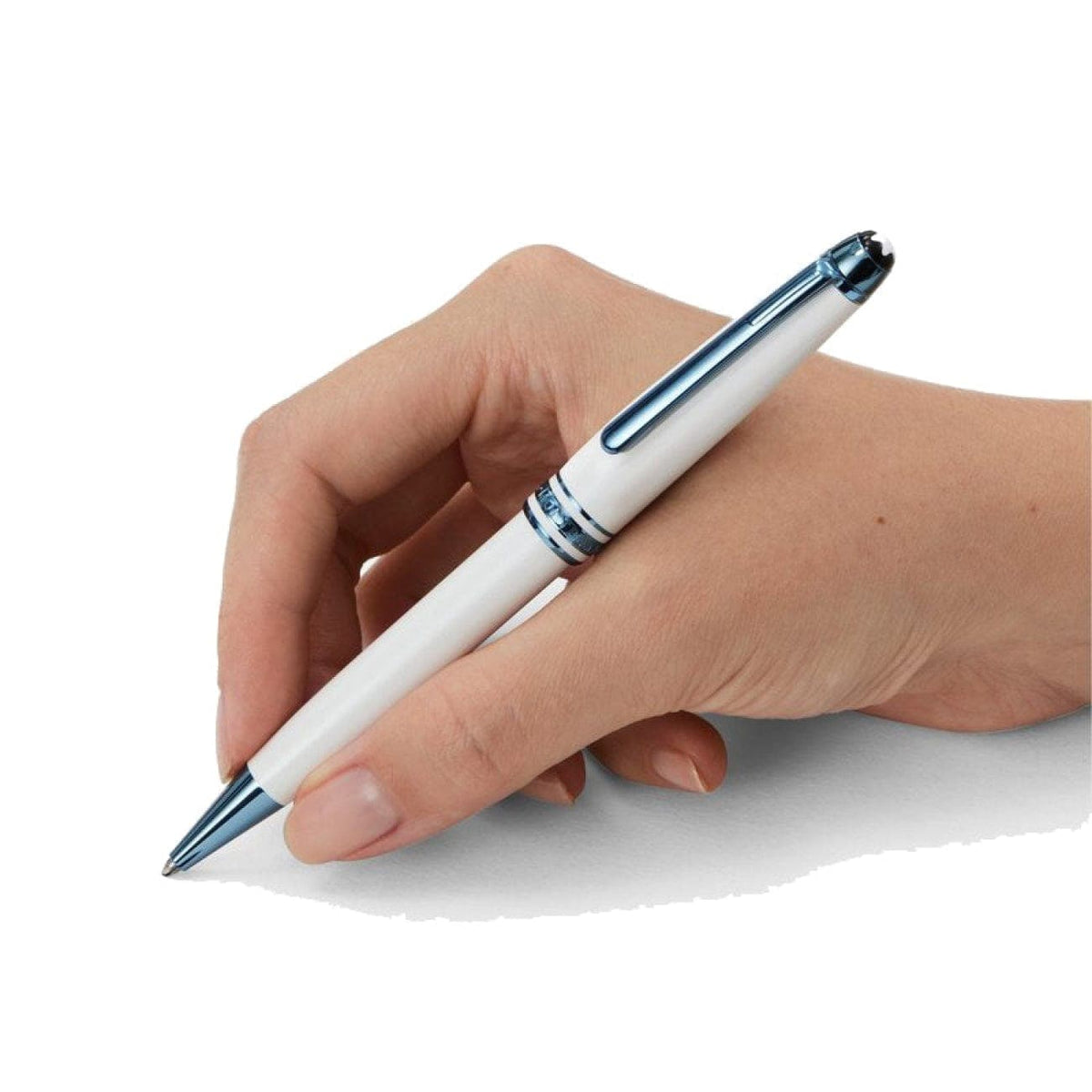 Montblanc Accessories - Meisterstuck Classique Ballpoint - Glacier White | Manfredi Jewels