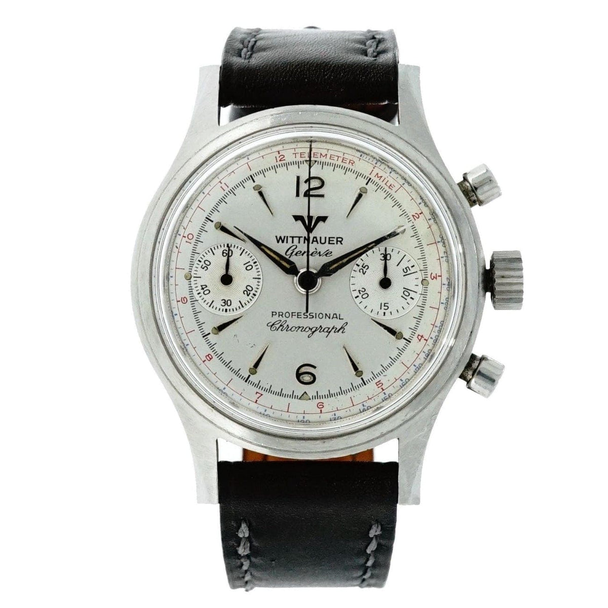 Pre-Owned Wittnauer Pre-Owned Watches - Vintage Chronograph Stainless Steel | Manfredi Jewels