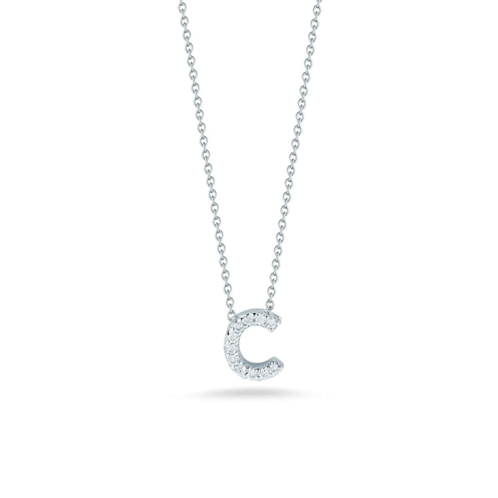 Roberto Coin Jewelry - LOVE LETTER C PENDANT WITH DIAMONDS | Manfredi Jewels