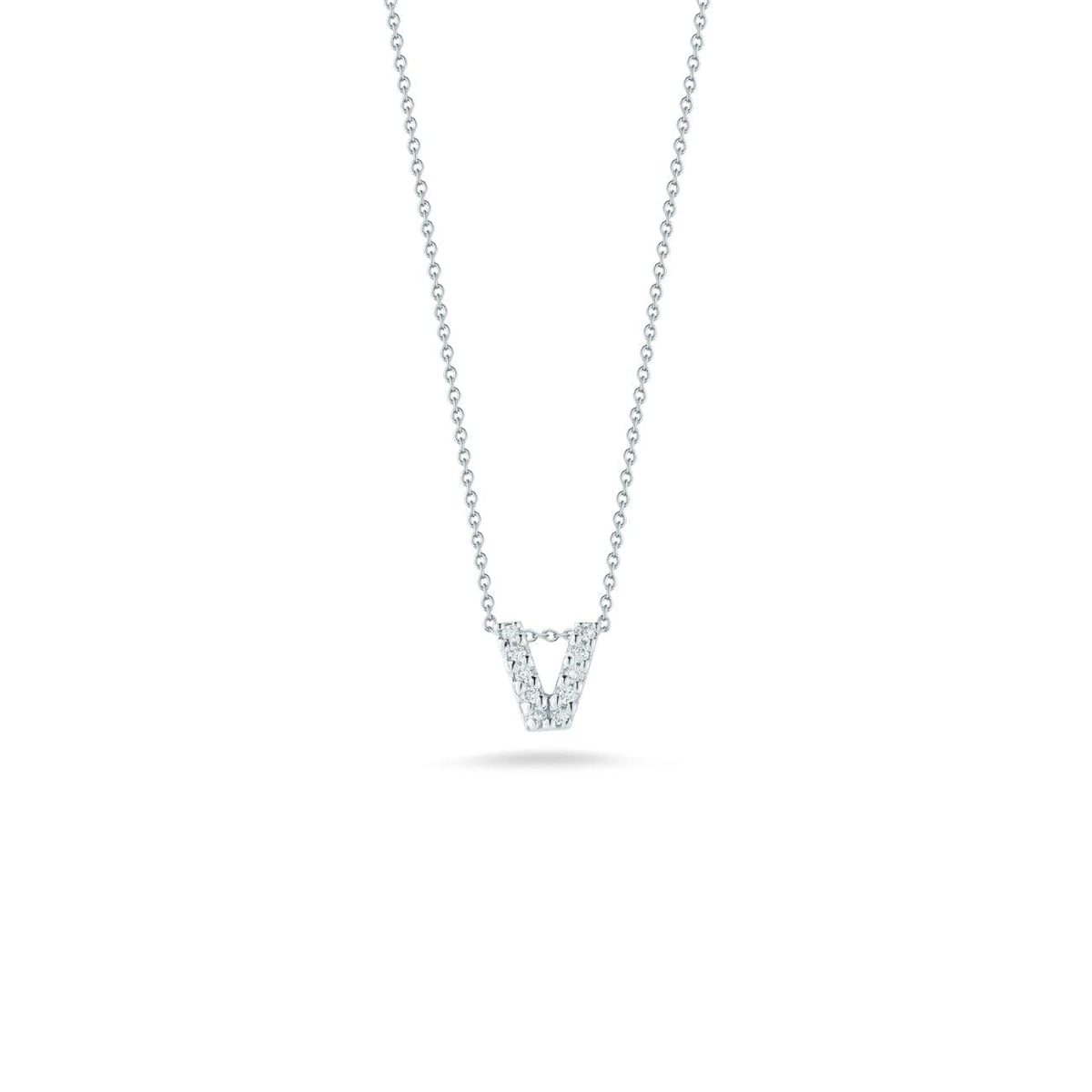 Roberto Coin Jewelry - Love Letter V Pendant With Diamonds | Manfredi Jewels