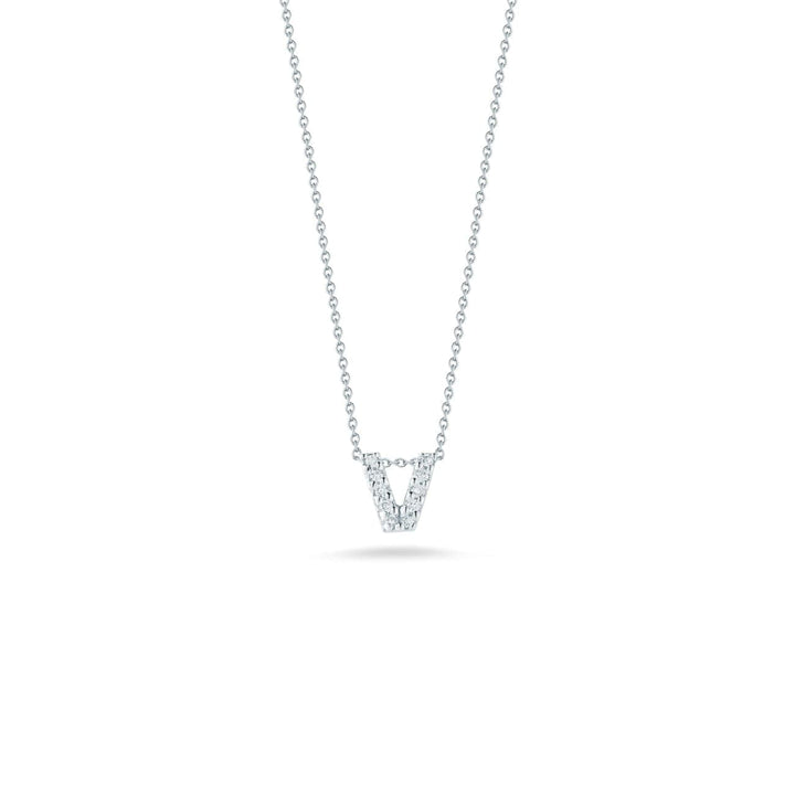 Roberto Coin Jewelry - Love Letter V Pendant With Diamonds | Manfredi Jewels