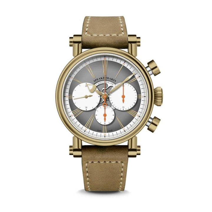 Speake Marin Watches - LONDON CHRONOGRAPH BRONZE GREY DIAL (PRE-ORDER) | Manfredi Jewels
