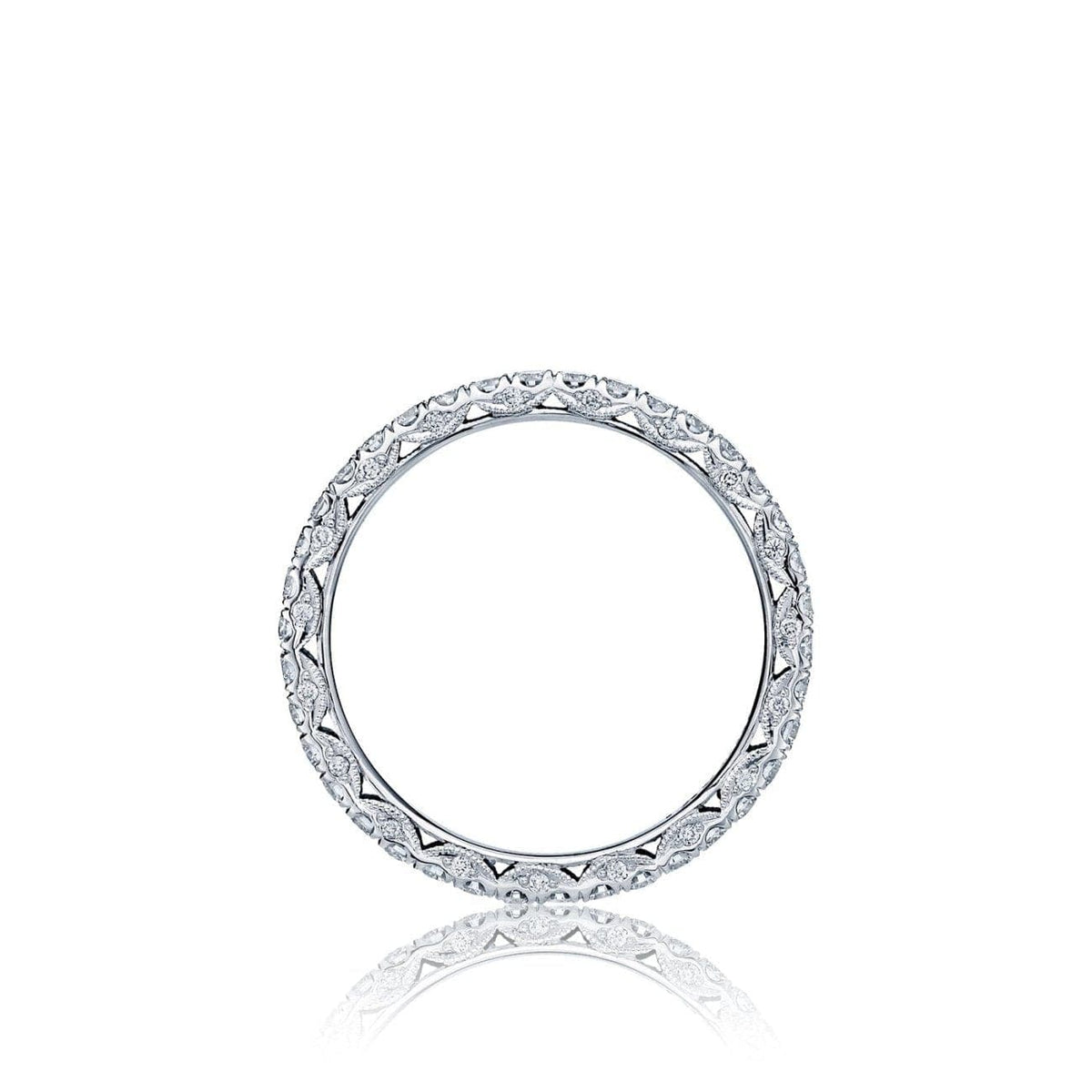 Tacori Engagement - Platinum Petite Crescent band | Manfredi Jewels