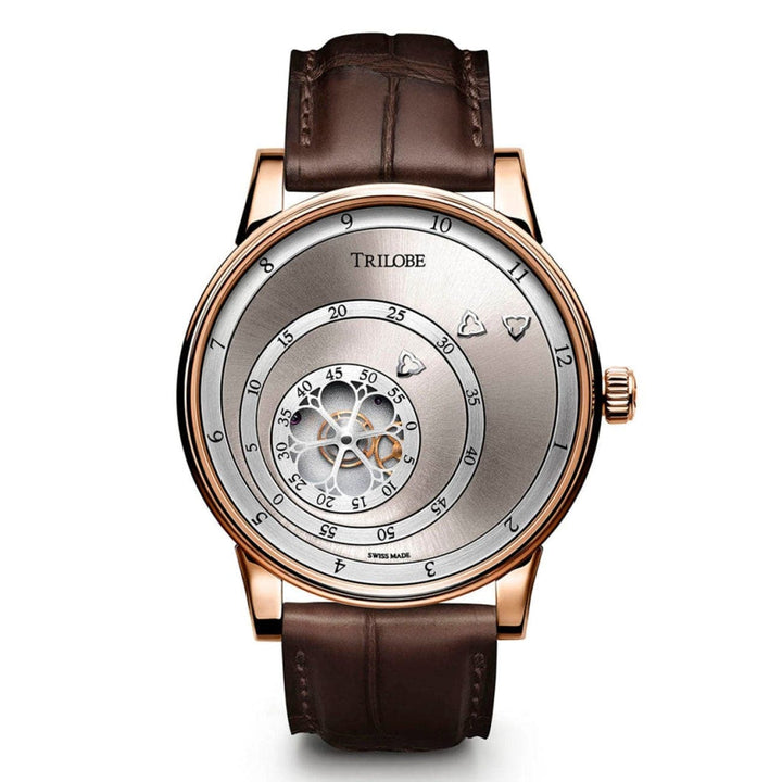 Trilobe New Watches - Les Matinaux Rose Gold Sunray Silver - LM07AS | Manfredi Jewels