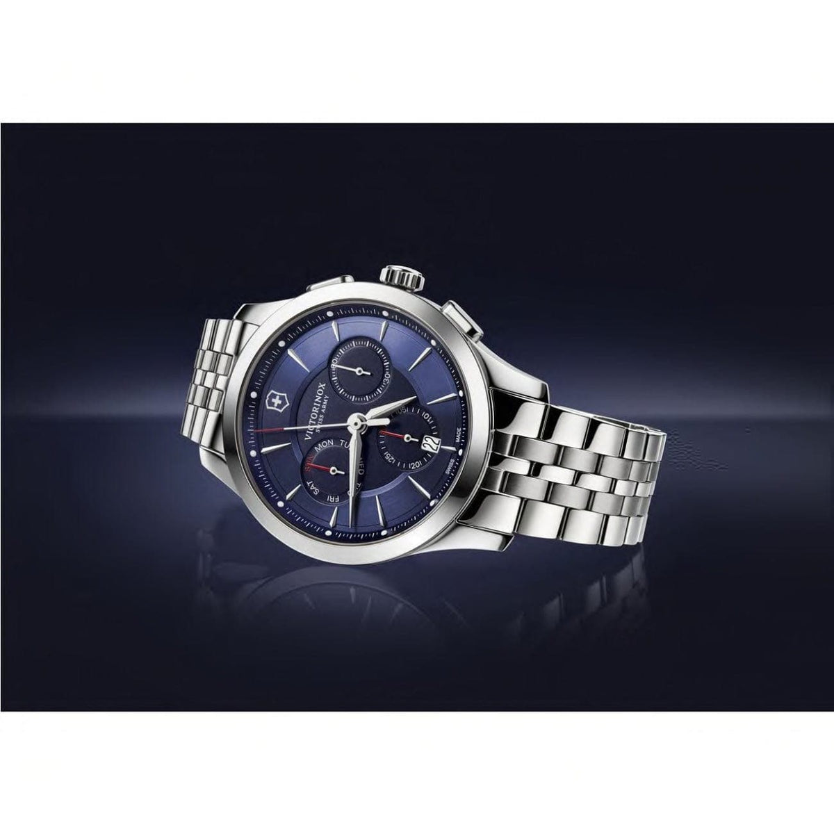 Victorinox Swiss Army Watches - 44mm Steel Alliance with Blue Dial | Manfredi Jewels