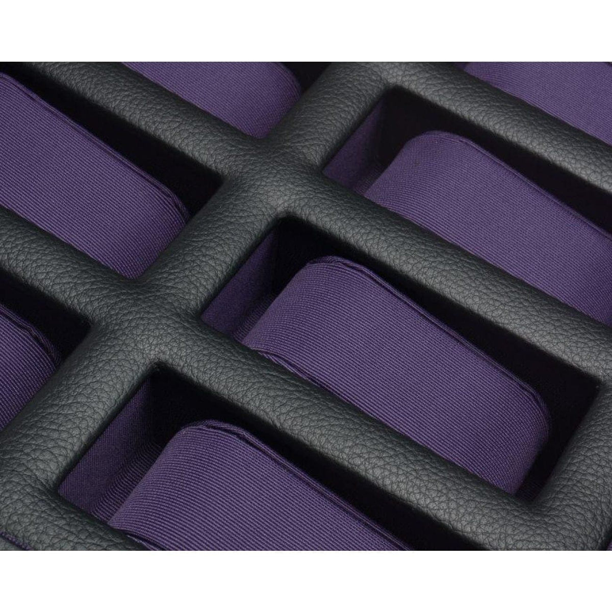 Wolf Accessories - WINDSOR 10 PIECE WATCH BOX WITH DRAWER-Purple | Manfredi Jewels