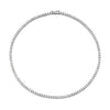 Tennis 14K White Gold 15.75 Inches Choker 2.45 ct Diamond Necklace