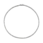 Tennis 14K White Gold 15.75 Inches Choker 2.45 ct Diamond Necklace