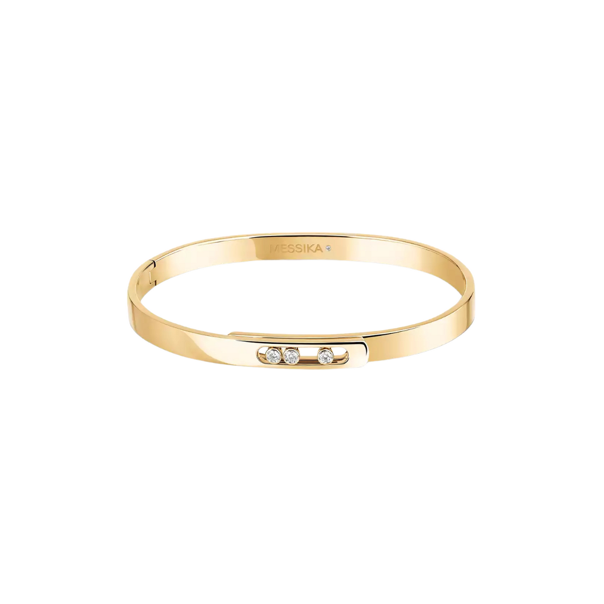 Messika Jewelry - 18K Yellow Gold Move Noa Diamond Bangle | Manfredi Jewels