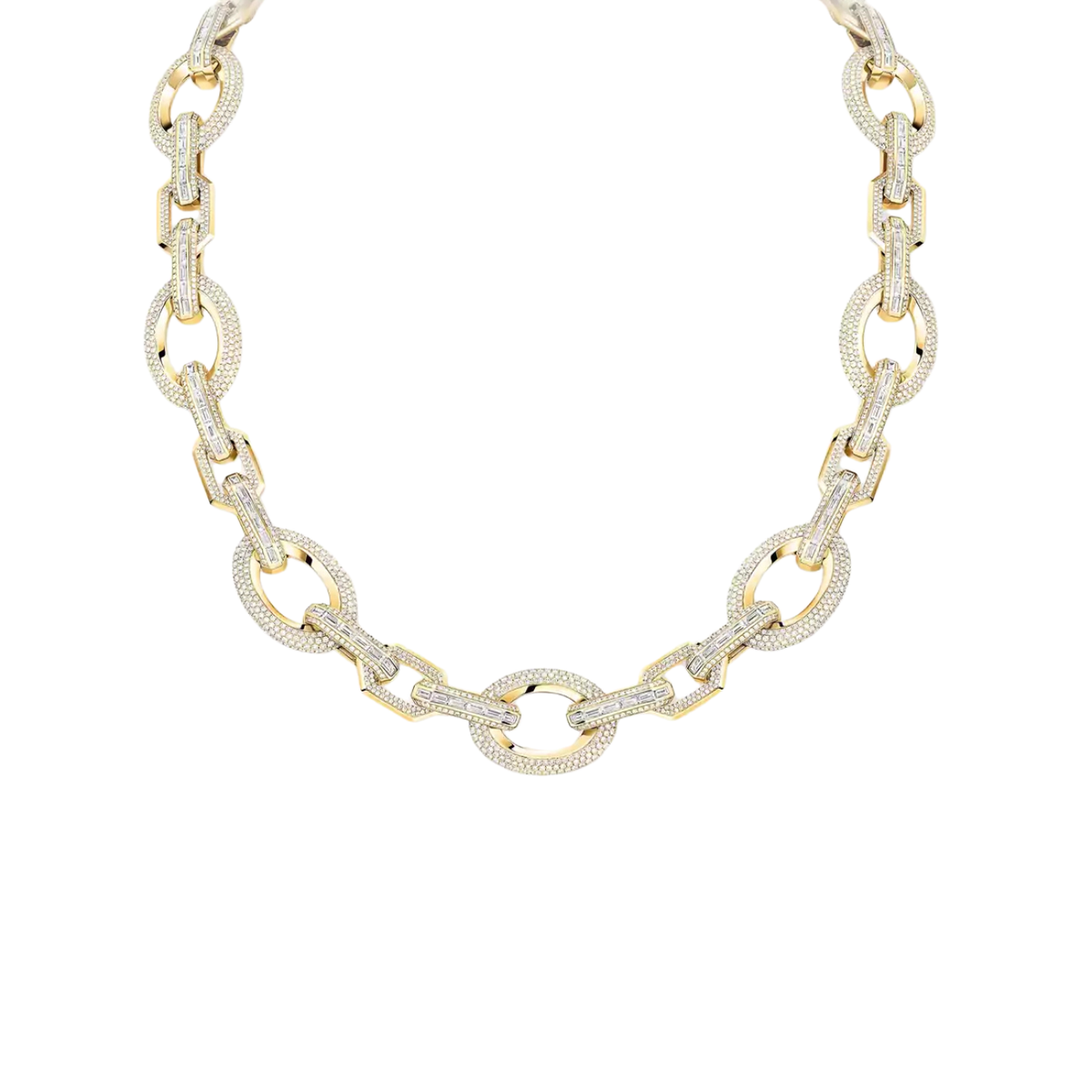 Messika Jewelry - Groove 18K Yellow Gold Groove Diamond Necklace | Manfredi Jewels