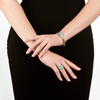 Arco 18K Yellow Gold Turquoise and Diamond Bracelet