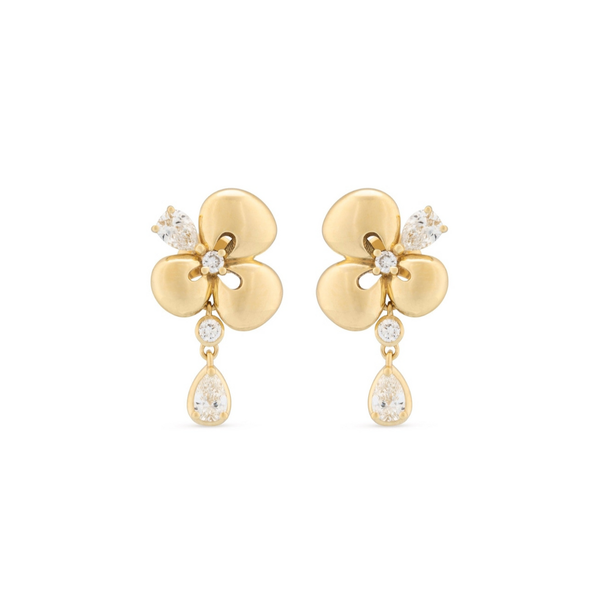 Miseno Jewelry - Ischia 18K Yellow Gold Diamond Drop Earrings | Manfredi Jewels