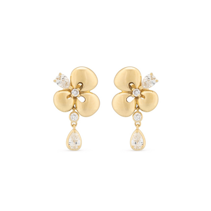 Miseno Jewelry - Ischia 18K Yellow Gold Diamond Drop Earrings | Manfredi Jewels