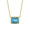 14K Yellow Gold 2.08ct BlueTopaz Necklace