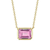 14K Yellow Gold 1.92ct Pink Topaz Necklace