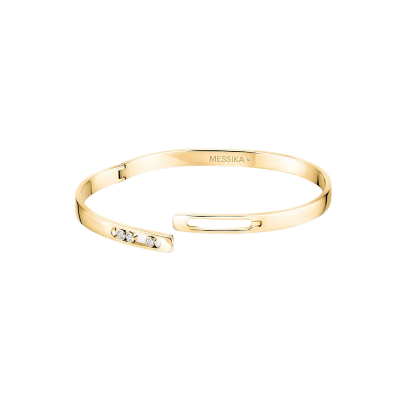 18K Yellow Gold Move Noa Diamond Bangle