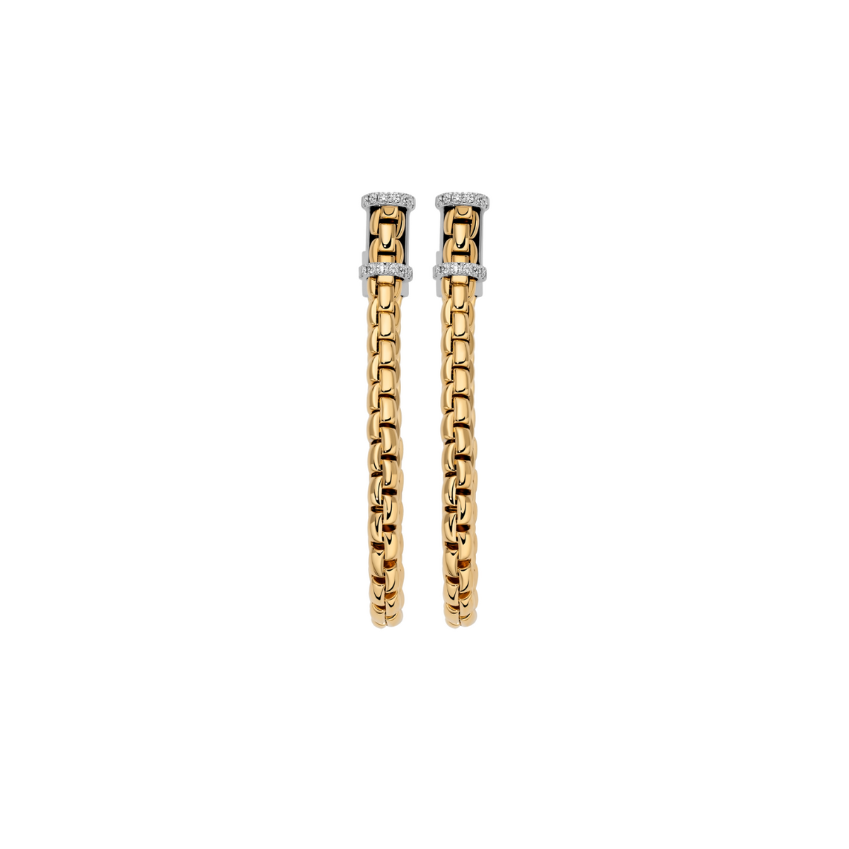 Fope - 18K Yellow Gold & Diamond Flex’it Earrings | Manfredi Jewels