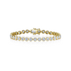 14K Yellow Gold 1.80ct Diamond Bezel Stella Tennis Bracelet