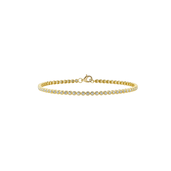 Bailey 14K Yellow Gold 0.64ct Diamond Bezel Tennis Bracelet