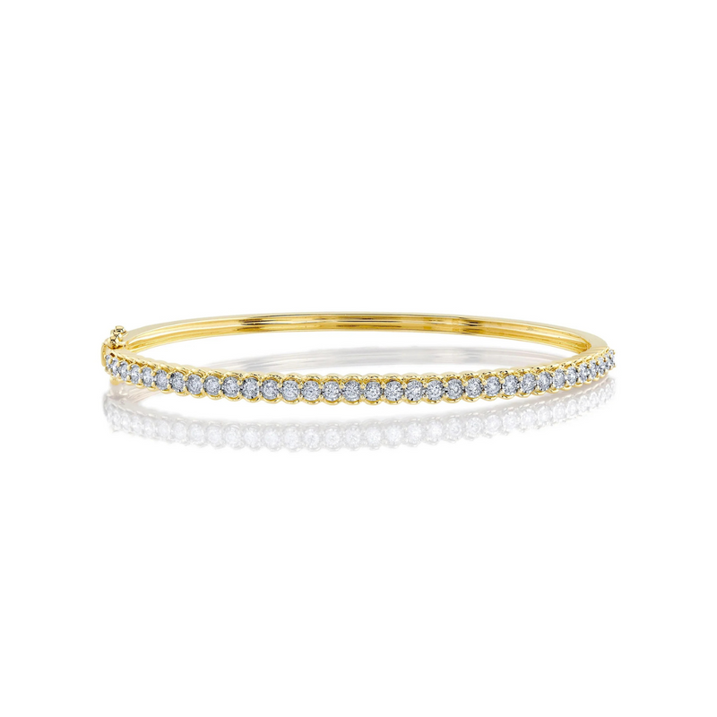 Kate 14K Yellow Gold 0.65ct Diamond Bangle