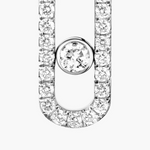 18K White Gold Move Uno Pavé-Set Diamond Earrings