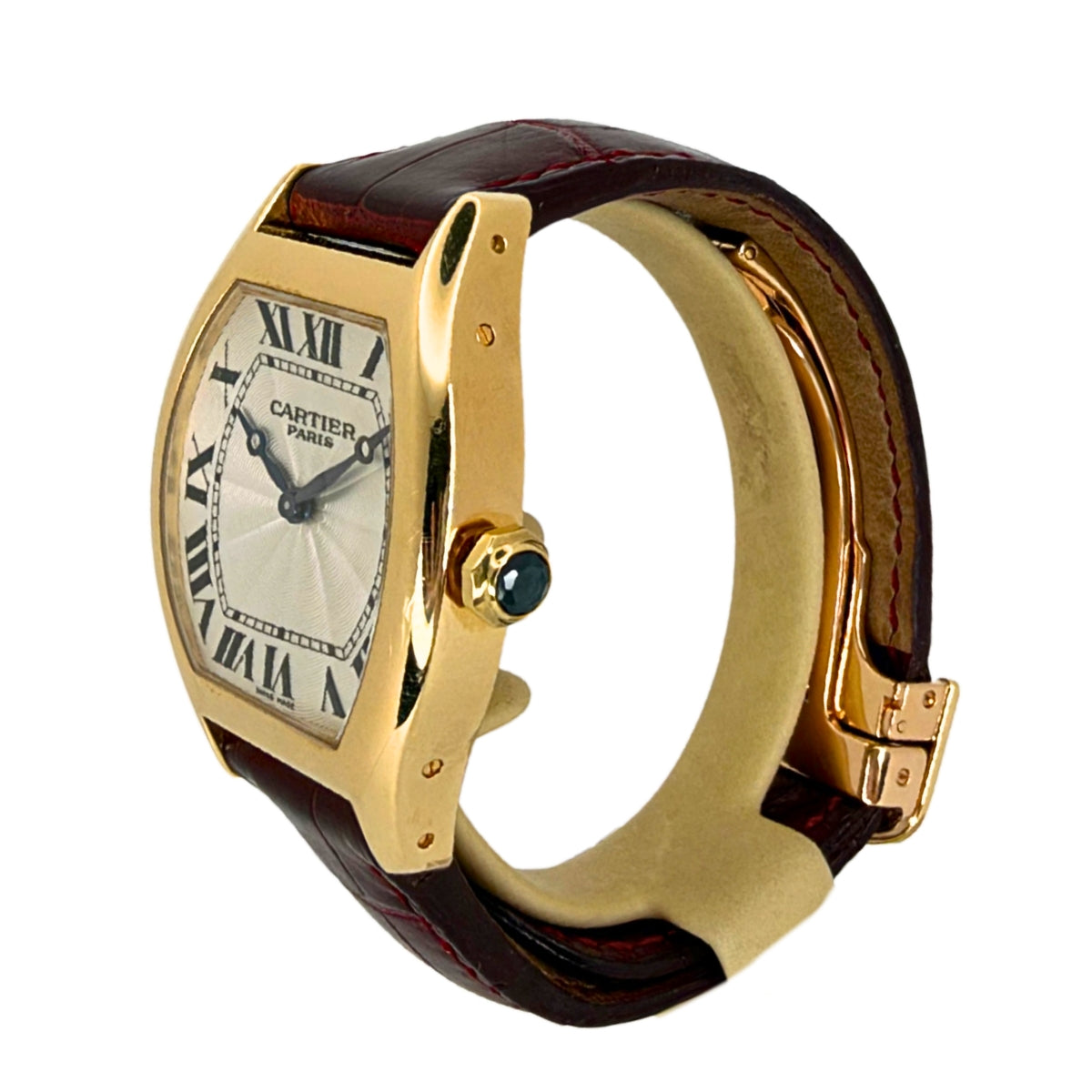 Tortue 18K Yellow Gold Silver Dial 2496C