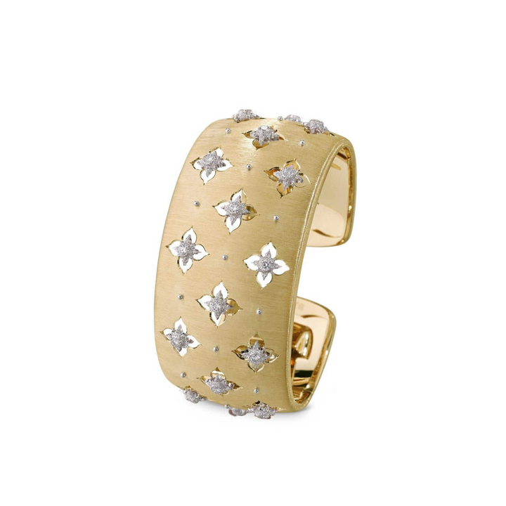 Buccellati Jewelry - Macri Giglio 18K Yellow & White Gold Diamond Bracelet | Manfredi Jewels