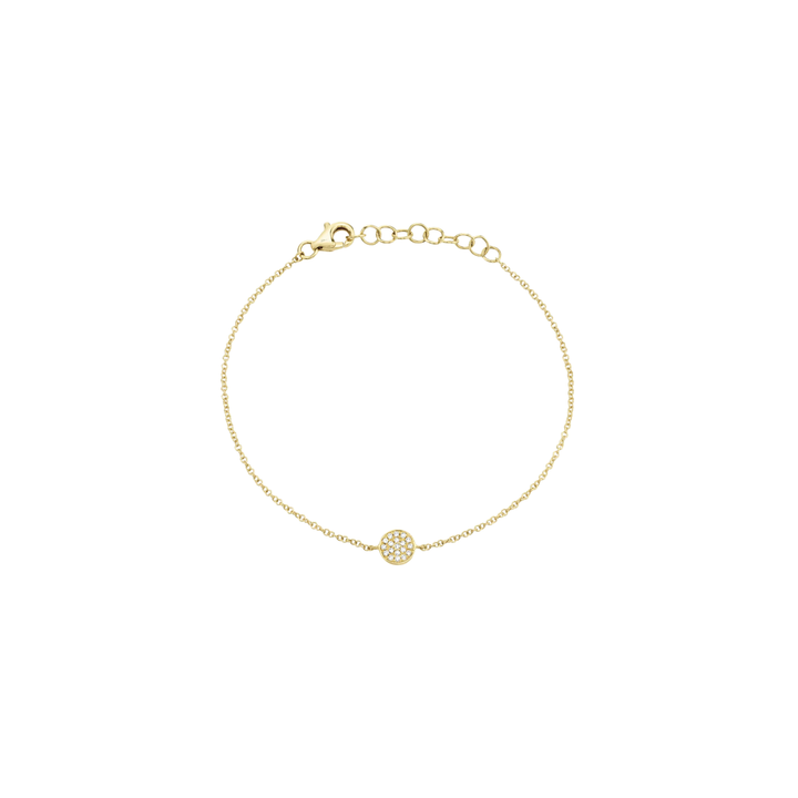 Kate 14K Yellow Gold 0.05ct Diamond Disc Bracelet