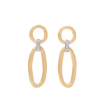 Jaipur 18K Yellow & White Gold Mixed Link Diamond Drop Earrings