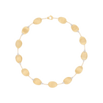 Lunaria 18K Yellow Gold Petal Single Strand Necklace With Diamond Accents