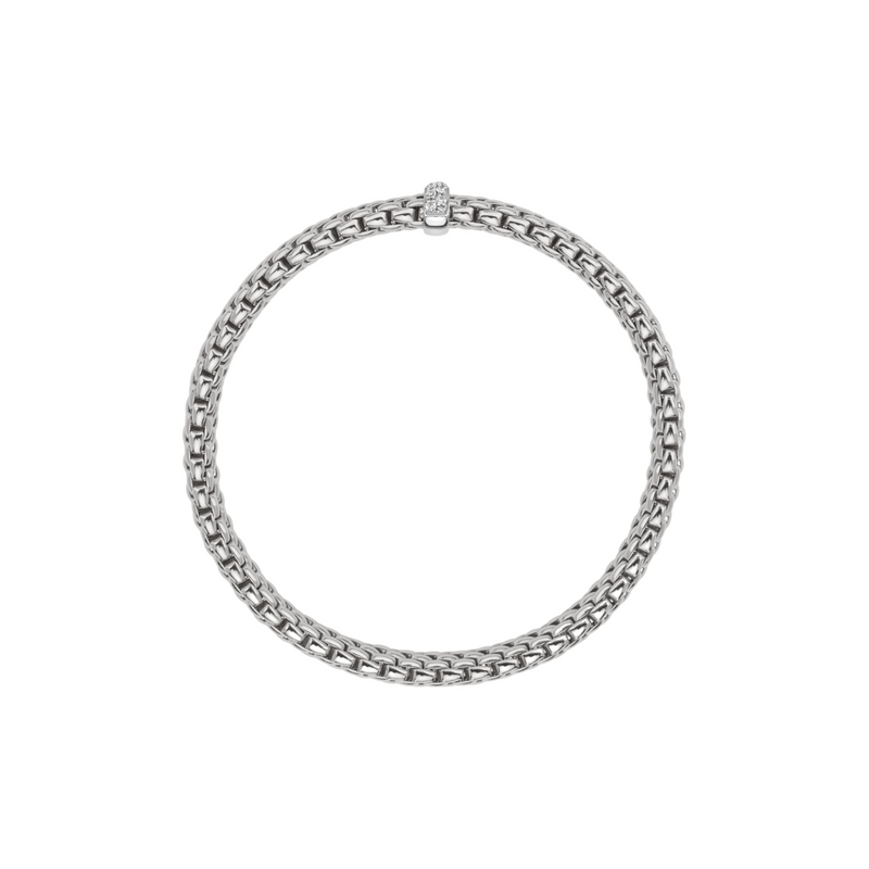 Vendome 18K White Gold Pavè Diamond Flex’it Bracelet