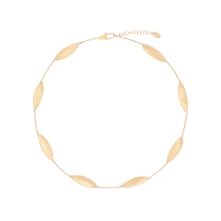 Marco Bicego Jewelry - Lunaria 18K Yellow Gold Station Short Necklace | Manfredi Jewels