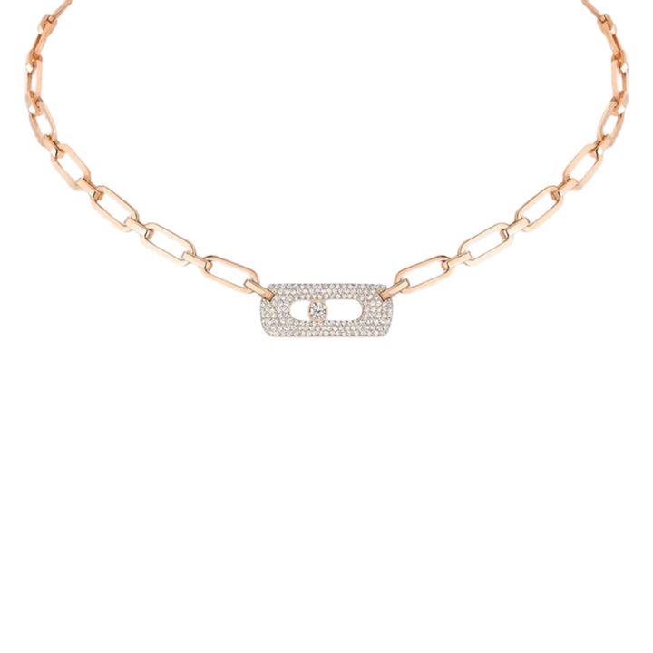 Messika Jewelry - My Move 18K Rose Gold Diamond Necklace | Manfredi Jewels