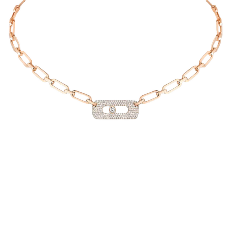 Messika Jewelry - My Move 18K Rose Gold Diamond Necklace | Manfredi Jewels