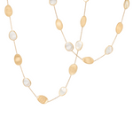 Lunaria 18K Yellow Gold White Mother of Pearl Long Necklace