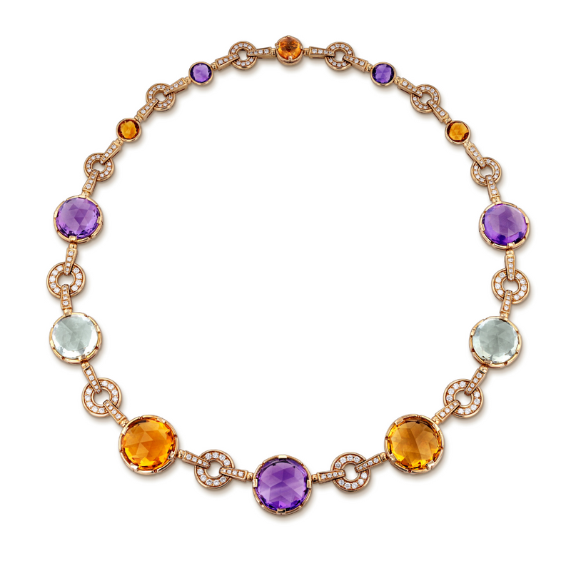 Bulgari Parentesi Multicolor Gems Necklace