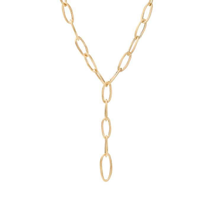 Marco Bicego Jewelry - Jaipur 18K Yellow Gold Oval Link Convertible Lariat Necklace | Manfredi Jewels