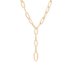 Jaipur 18K Yellow Gold Oval Link Convertible Lariat Necklace