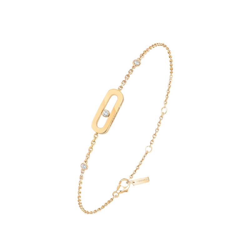 Messika Jewelry - Move Uno 18K Yellow Gold Diamond Bracelet | Manfredi Jewels