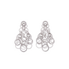 Hawaii 18K White Gold Diamond Drop Earrings