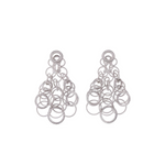 Hawaii 18K White Gold Diamond Drop Earrings