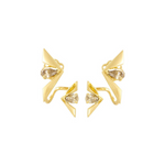 Penna 18K Yellow Gold Brown Diamond Earrings