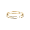 18K Yellow Gold Move 10th Diamond Bangle