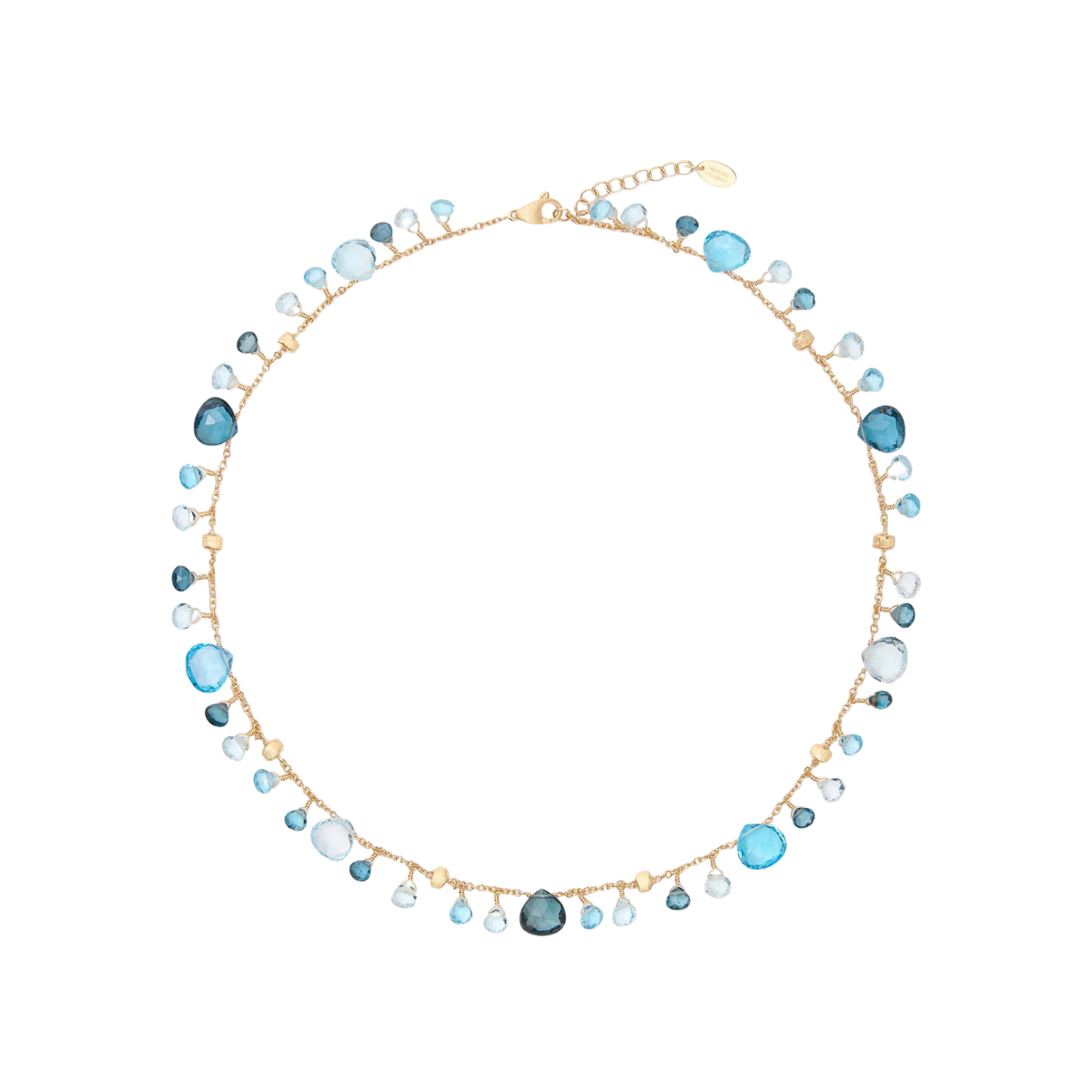 Marco Bicego Jewelry - Paradise 18K Yellow Gold Mixed Topaz Single-Strand Necklace | Manfredi Jewels