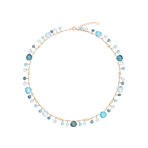 Paradise 18K Yellow Gold Mixed Topaz Single-Strand Necklace
