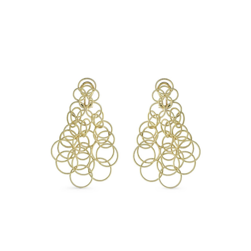 Hawaii 18K Yellow Gold Drop Earrings