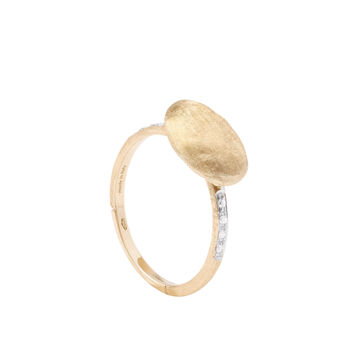 Marco Bicego Jewelry - Siviglia Grande 18K Yellow Gold & Diamond East West Ring | Manfredi Jewels